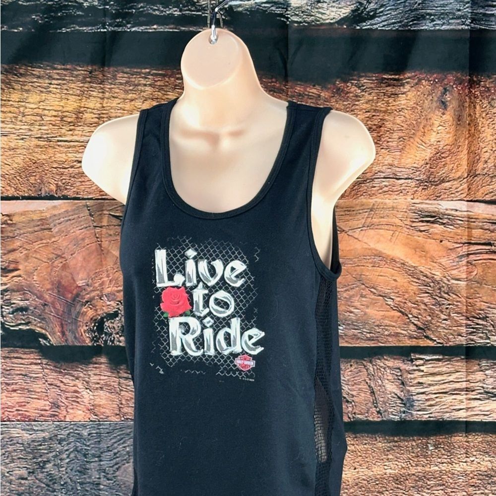 Harley-Davidson Gray Tank Top with Orange Logo